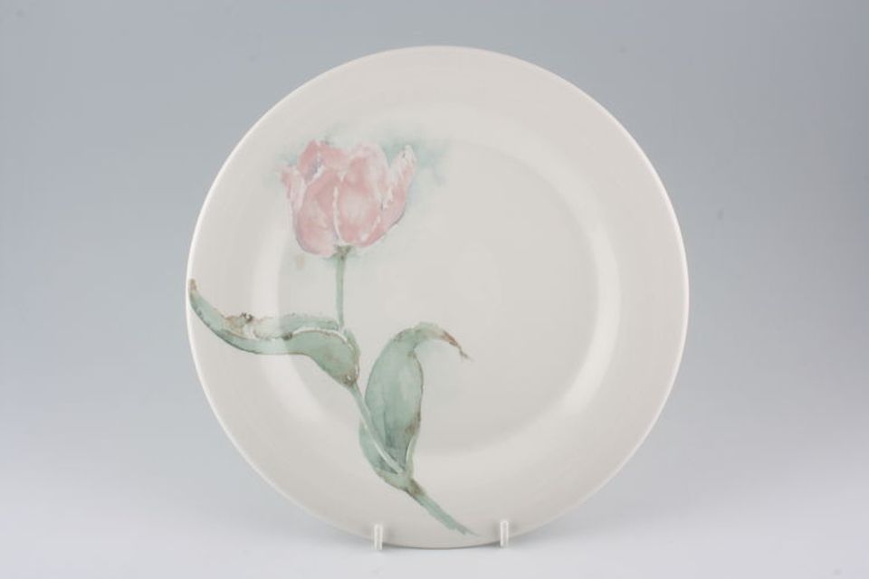 Portmeirion Seasons Collection - Flowers Salad/Dessert Plate Tulip on White 8 5/8"