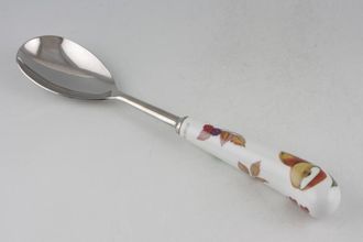 Royal Worcester Evesham - Gold Edge Salad Server Spoon without teeth 9 1/4"