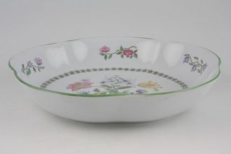Spode Summer Palace - Grey - W150 Serving Bowl shaped 8 1/4"