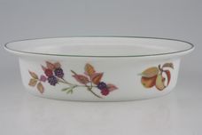 Royal Worcester Evesham Vale Pie Dish Oval 7 1/2" thumb 1