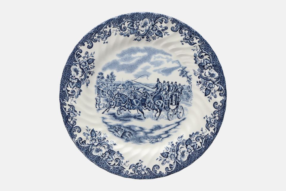 Johnson Brothers Coaching Scenes - Blue Breakfast / Lunch Plate 8 5/8"