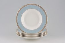 Marks & Spencer Mosaic - Blue Rimmed Bowls - Set of 6 Stock clearance offer. Some seconds. 9" thumb 1
