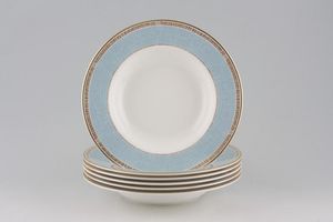 Marks & Spencer Mosaic - Blue Rimmed Bowls - Set of 6