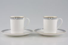 Marks & Spencer Felsham Coffee Cans & Saucers - Set of 2 Stock clearance offer. Some seconds. Cans measure 2 3/8 x 2 3/4". thumb 1