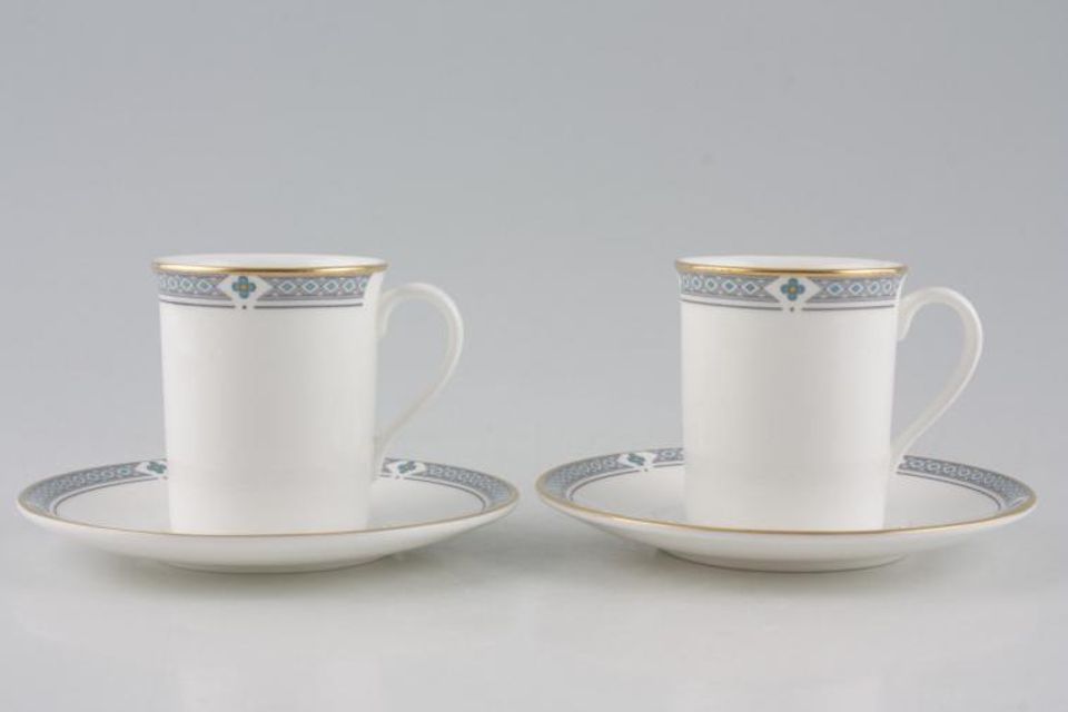 Marks & Spencer Felsham Coffee Cans & Saucers - Set of 2 Stock clearance offer. Some seconds. Cans measure 2 3/8 x 2 3/4".