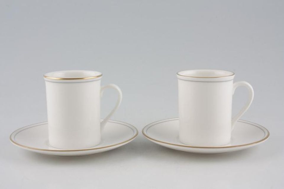 Marks & Spencer Lumiere Espresso Cup & Saucer - Set of 2 Saucer 5". Stock clearance offer. Some seconds. 2 1/4" x 2 3/4"