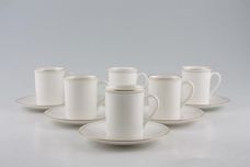 Marks & Spencer Lumiere Espresso Cup & Saucer - Set of 6 Saucer 5". Stock clearance offer. Some seconds. 2 1/4" x 2 3/4" thumb 1