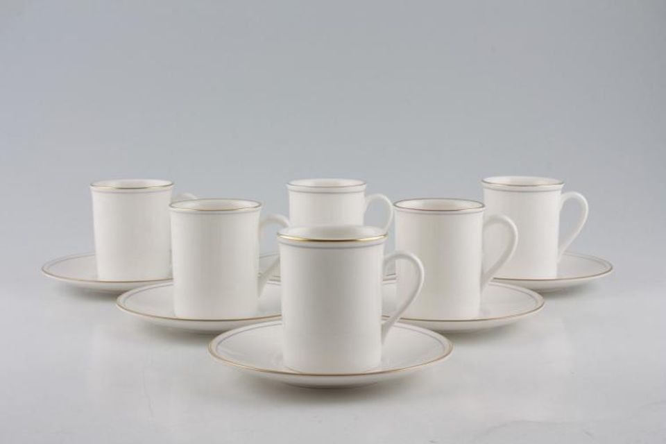 Marks & Spencer Lumiere Espresso Cup & Saucer - Set of 6 Saucer 5". Stock clearance offer. Some seconds. 2 1/4" x 2 3/4"