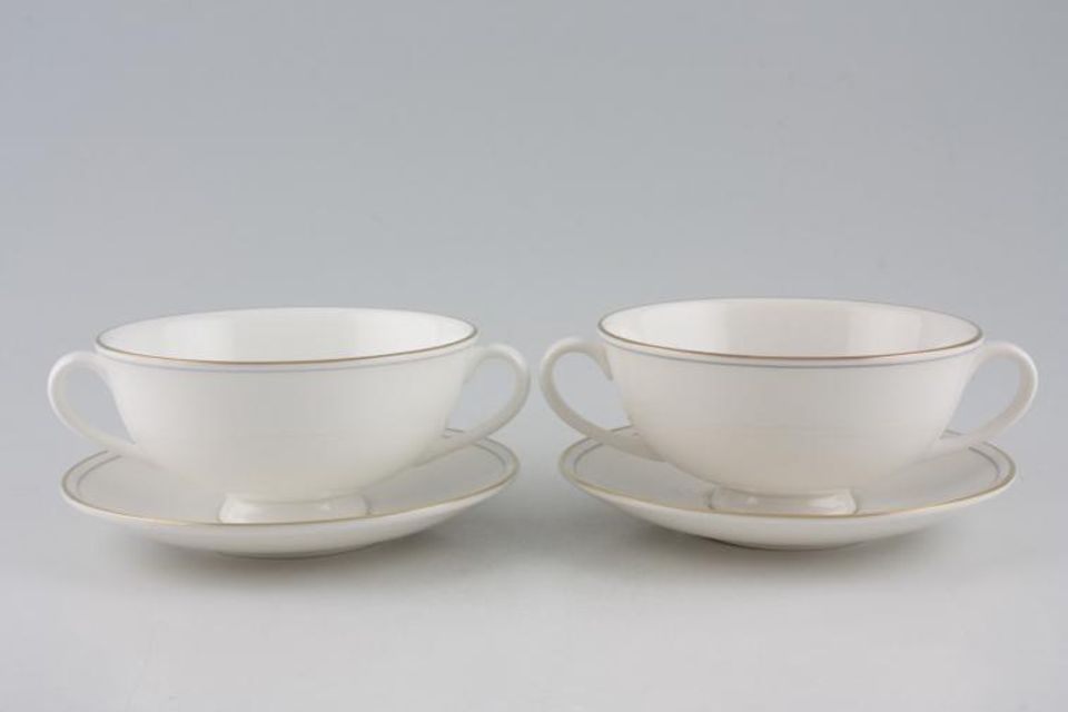 Marks & Spencer Lumiere Soup Cups and Saucers - Set of 2 Stock clearance offer. Some seconds.