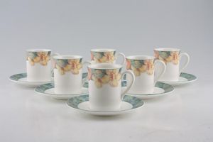 Marks & Spencer Millbrook Coffee Cans & Saucers - Set of 6