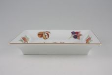Royal Worcester Evesham - Gold Edge Dish (Giftware) Square with Plums 8 1/2" x 6 1/4" thumb 2