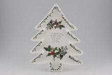 Portmeirion The Holly and The Ivy Serving Dish Christmas tree shape 13" thumb 1