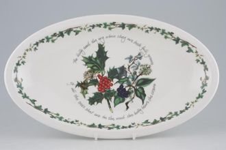 Portmeirion The Holly and The Ivy Serving Dish Oval, 1 1/2" Deep 13 1/8"