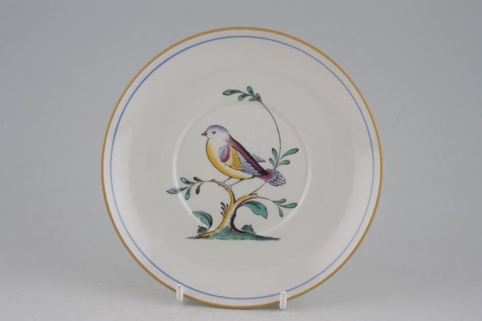 Spode Queen's Bird - Y4973 & S3589 (Shades Vary) Mup saucer Well Size 2 7/8" Backstamp S3589 5 3/4"