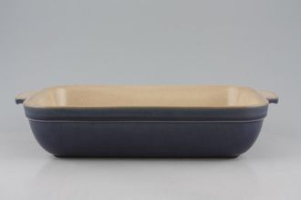 Denby Classic Blue Serving Dish oblong - open 13" x 8"