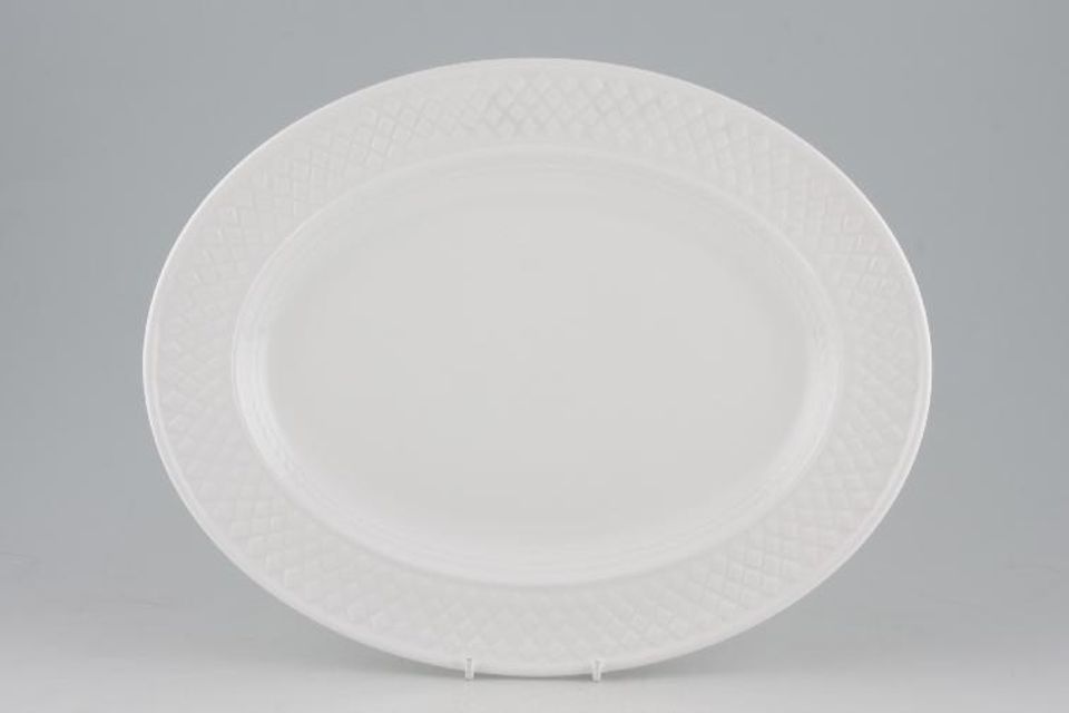 Spode Mansard - Spode's (White) Oval Platter 13"