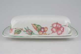 Johnson Brothers English Rose Butter Dish + Lid