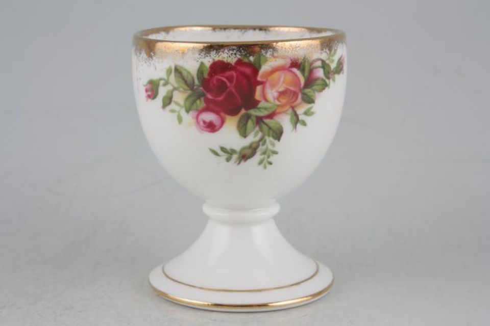 Royal Albert Old Country Roses - Made in England Egg Cup Round shape - footed.