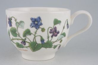 Portmeirion Botanic Garden Teacup Romantic shape - Viola Odorata - Sweet Violet - named 3 1/2" x 2 5/8"