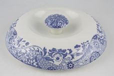 Spode Blue Italian Casserole Dish + Lid Round, Relief decoration on Handle & Knob 4pt thumb 3