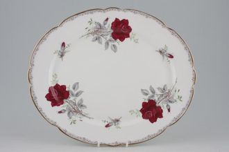 Royal Stafford Roses To Remember - Red Oblong Platter 13"