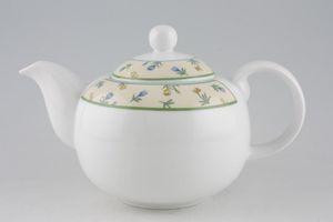 St. Andrews Cream Flowers Teapot