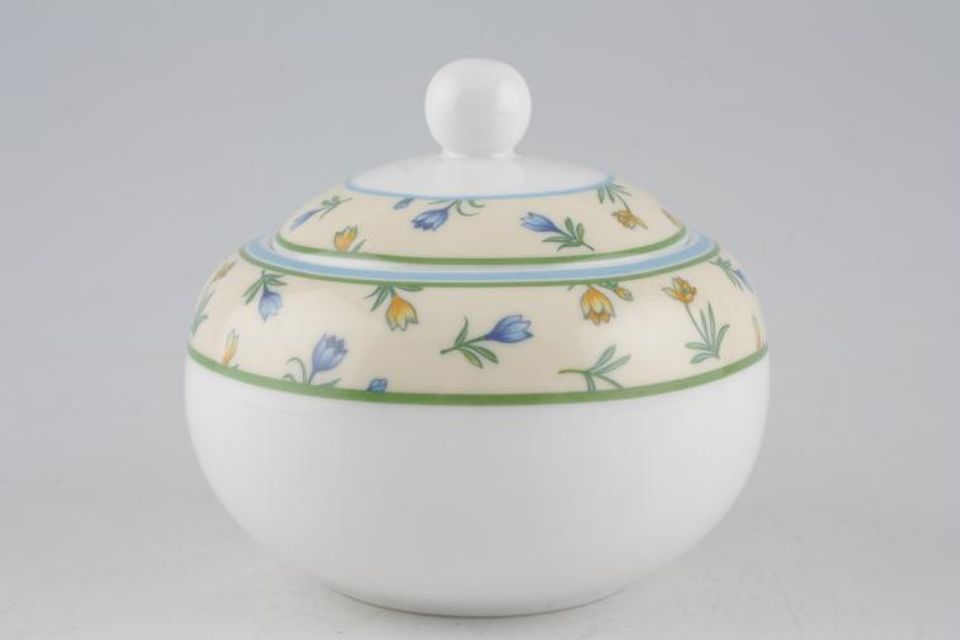St. Andrews Cream Flowers Sugar Bowl - Lidded (Tea)