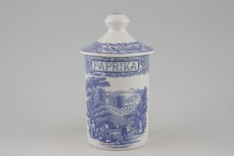 Spode Blue Room Collection Spice Jar Paprika, Note; Previously owned items do not have a seal on the lid.