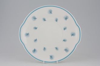 Susie Cooper Whispering Grass - Turquoise Cake Plate 	Darker Turquoise 9 7/8"
