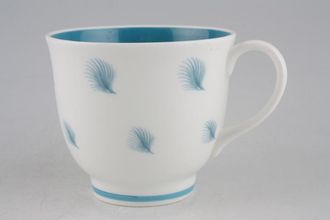 Susie Cooper Whispering Grass - Turquoise Teacup Darker Turquoise 3 1/4" x 2 7/8"