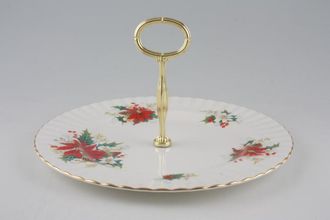 Sell Royal Albert Poinsettia Cake Stand 1 tier 10 3/8"
