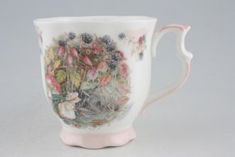 Sell Royal Doulton Brambly Hedge - Seasons Mug Autumn - pink foot, NOT embossed. 3 1/2" x 3 1/2"