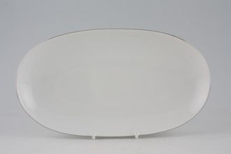 Sell Thomas Medaillon Platinum Band - White with Thin Silver Line Serving Dish 9 3/4" x 5 1/2"