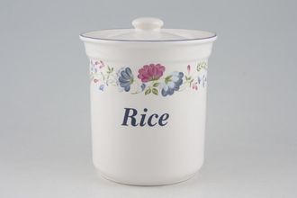 BHS Priory Storage Jar + Lid Rice 5 1/4"
