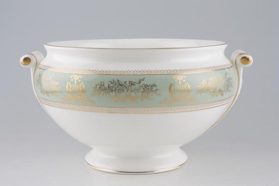 Wedgwood Columbia - Sage Green and Gold Soup Tureen Base