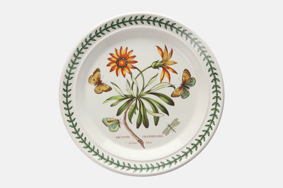 Portmeirion Botanic Garden - Older Backstamps Dinner Plate Arctotis Grandiflora - African Daisy 10 3/8"