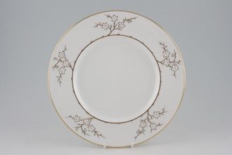 Spode Blanche De Chine Dinner Plate Gold on White - no backstamp 10 5/8"