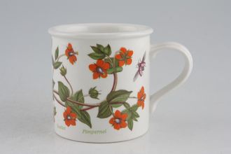 Sell Portmeirion Botanic Garden - Older Backstamps Coffee Cup Drum shape - Anagallis Arvensis - Scarlet Pimpernel 2 1/2" x 2 5/8"