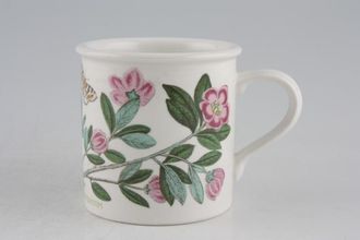 Sell Portmeirion Botanic Garden - Older Backstamps Coffee Cup Drum shape - Rhododendron - Lepidotum 2 1/2" x 2 5/8"