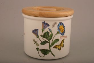 Sell Portmeirion Botanic Garden - Older Backstamps Storage Jar + Lid Convulvulus - Trailing Bindweed 6 1/8" x 4 7/8"