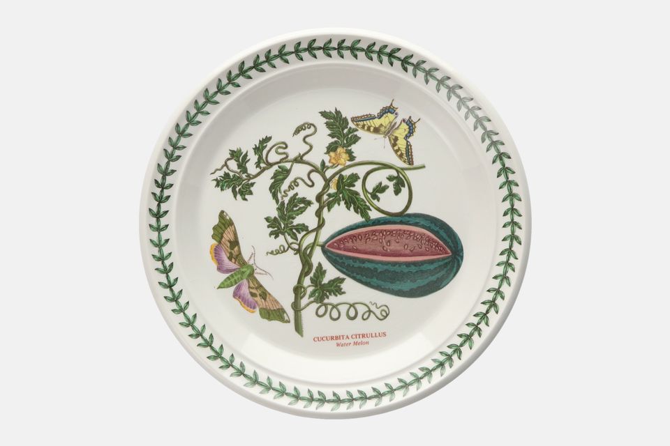 Portmeirion Botanic Garden - Older Backstamps Salad/Dessert Plate Cucurbita Citrullus - Water Melon 8 1/2"