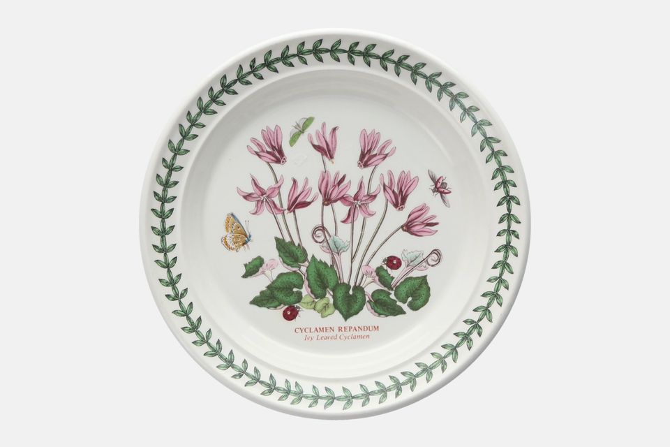 Portmeirion Botanic Garden - Older Backstamps Tea / Side Plate Cyclamen Repandum - Ivy Leaved Cyclamen 7 1/4"