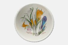 Portmeirion Botanic Garden - Older Backstamps Bowl Galanthus Crocus - Snow Drop Crocus - Name inside bowl 5 3/8" thumb 1