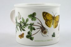Portmeirion Botanic Garden - Older Backstamps Breakfast Cup Drum Shape - Potentilla Erecta - Common Tomentill - named 3 3/4" x 3" thumb 2