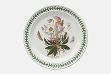 Portmeirion Botanic Garden - Older Backstamps Dinner Plate Helleborus Niger - Christmas Rose 10 3/8" thumb 1