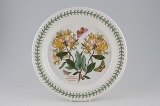 Portmeirion Botanic Garden - Older Backstamps Dinner Plate Lonicera Periclymenum - Honeysuckle 10 3/8"