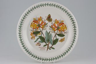Sell Portmeirion Botanic Garden - Older Backstamps Dinner Plate Periclymenum Lonicera - Honeysuckle - CARE; Two different honeysuckle shades/butterflies 10 3/8"