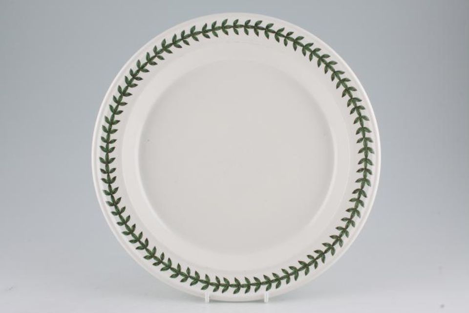 Portmeirion Botanic Garden - Older Backstamps Dinner Plate Rim Leaf Pattern Only 10 3/8"
