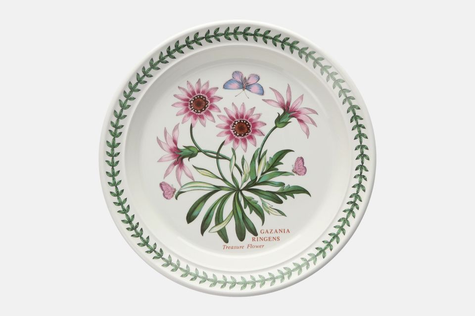 Portmeirion Botanic Garden - Older Backstamps Salad/Dessert Plate Gazania Ringens - Treasure Flower 8 1/2"