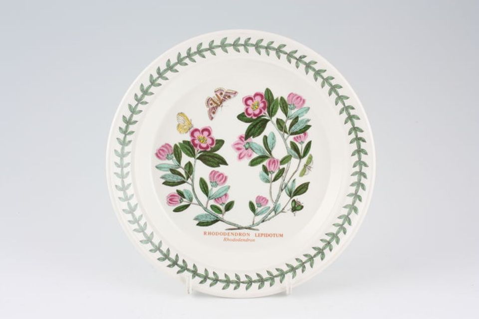 Portmeirion Botanic Garden - Older Backstamps Tea / Side Plate Rhodedendron Lepidotum 7 1/4"